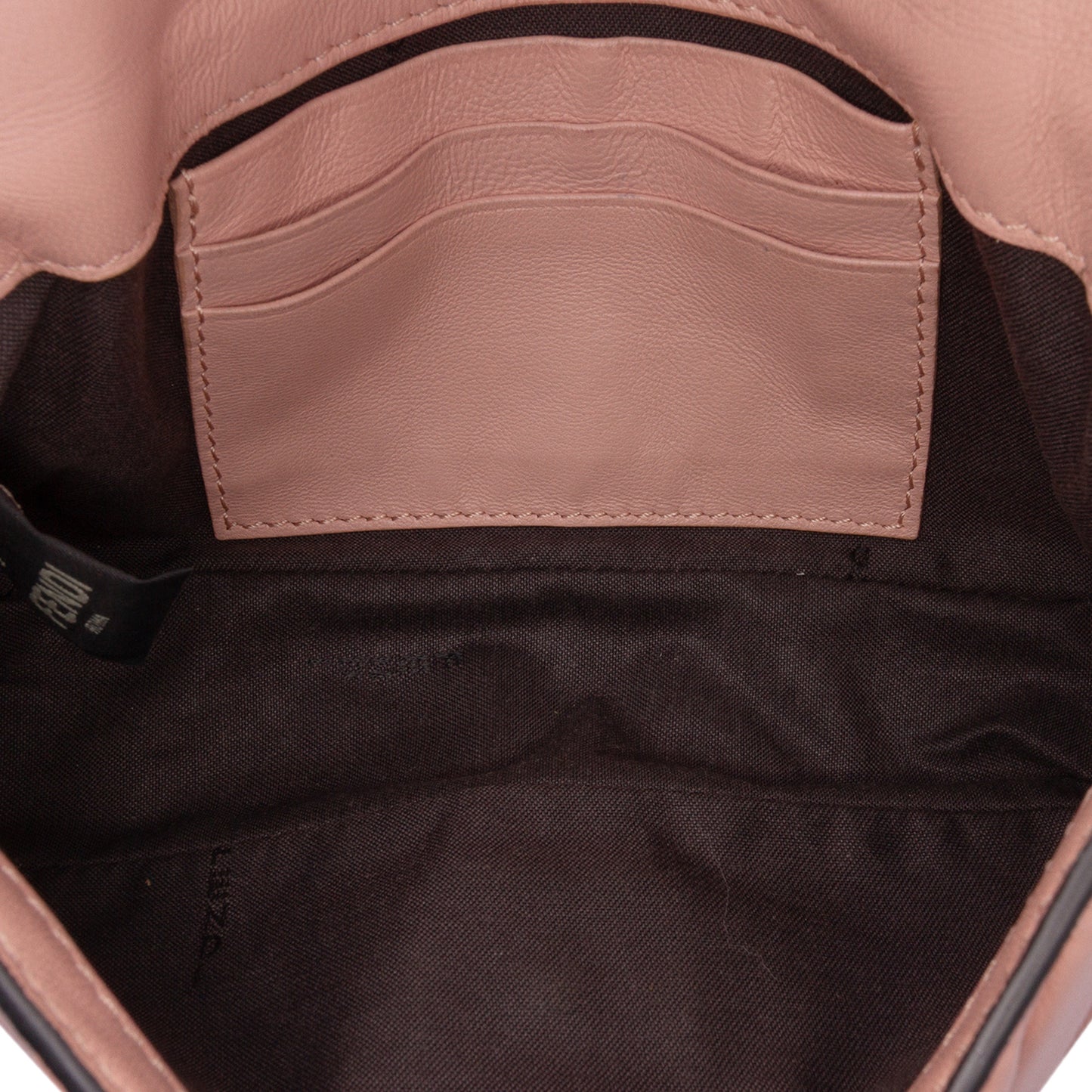 Mini Zucca Embossed Leather Baguette